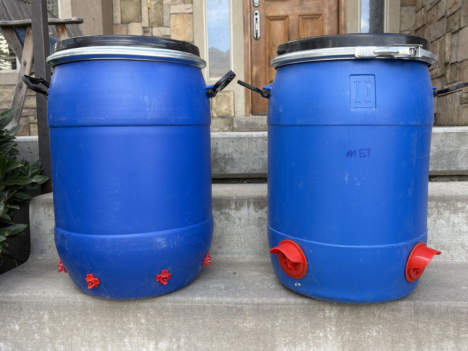 Blue Barrel Chicken Feeder & Waterer – Heavy Duty