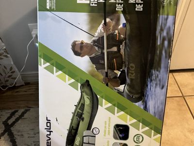 Sevylor inflatable fishing kayak and oars