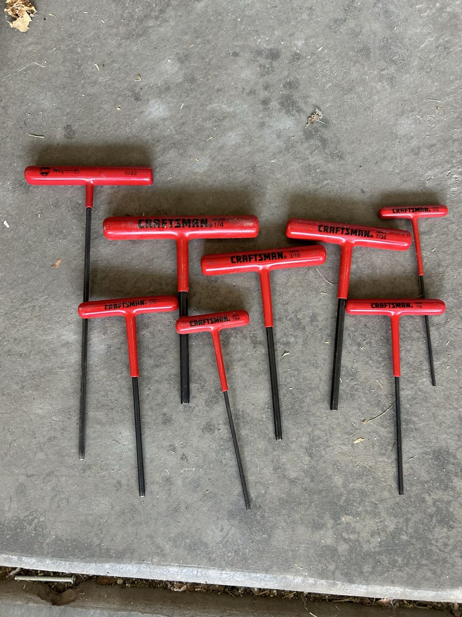 Craftsman Hex T-Handle Allen Wrench Set (8-piece, Red)