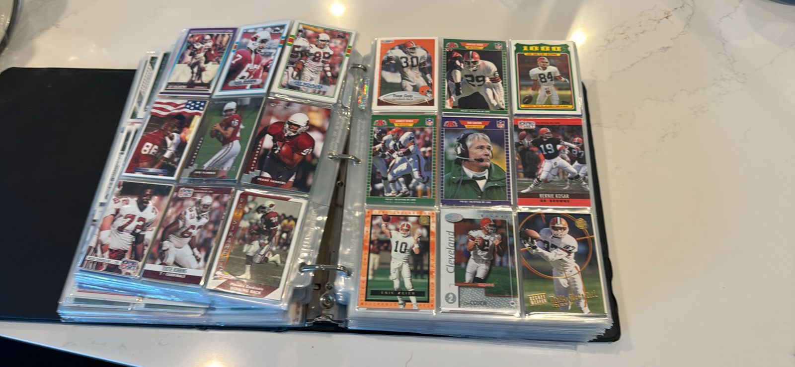 90’s and 2000’s Football card binder