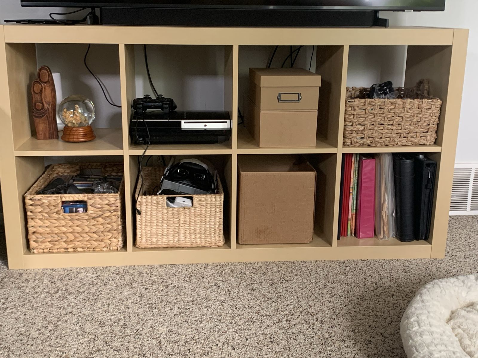IKEA storage unit and tv stand