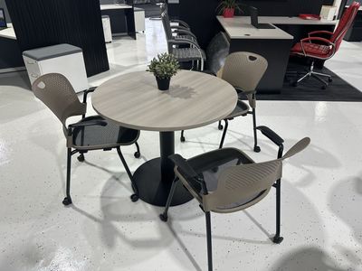 Round Break Room Table Set