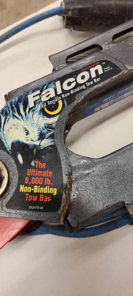 Roadmaster Falcon All-Terrain 6,000 lb. Non-Binding Tow Bar - Hitch Mount RV Towing