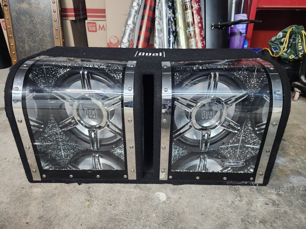 Dual 12" Subwoofer with amp