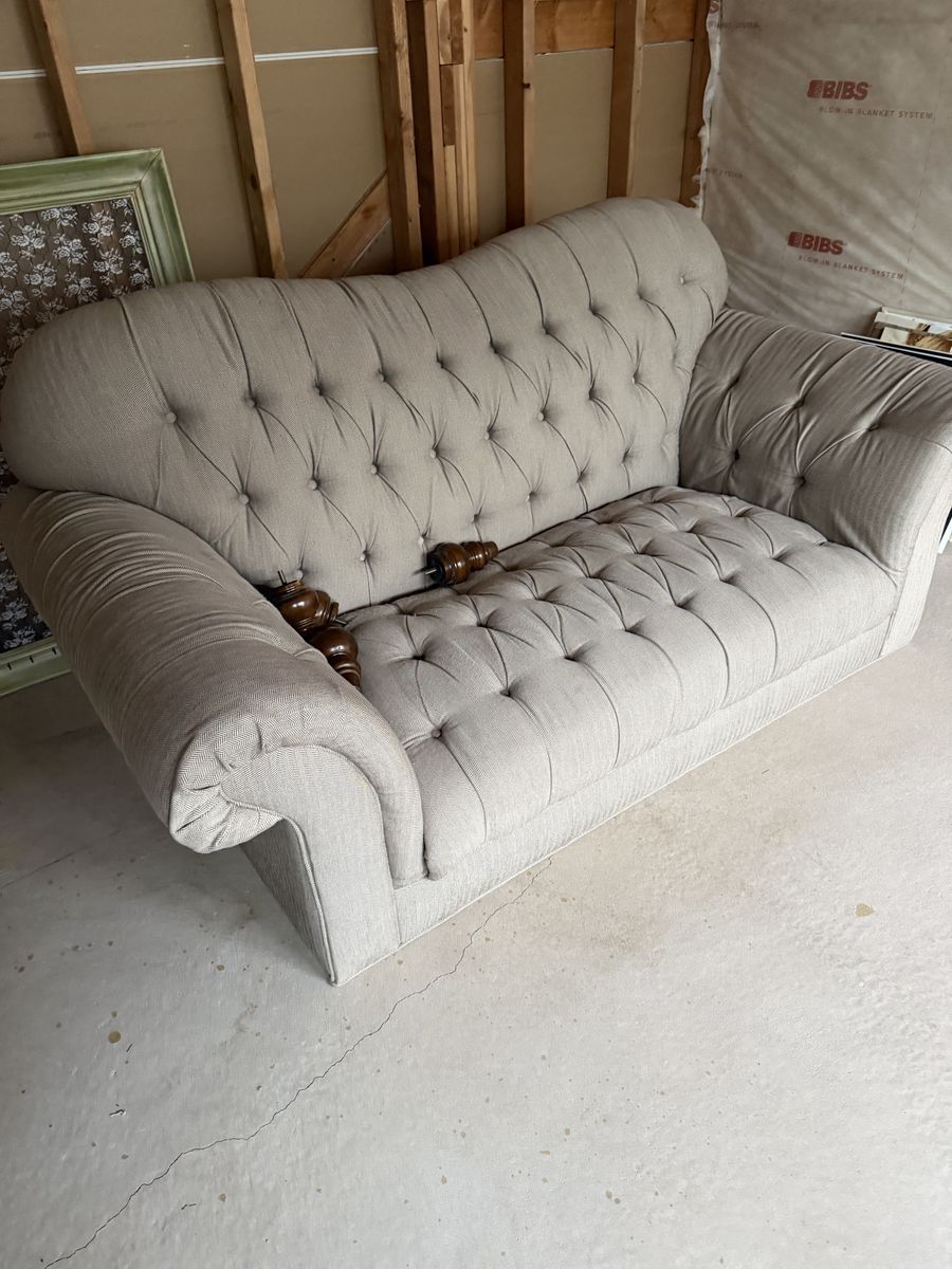 Linen Loveseat