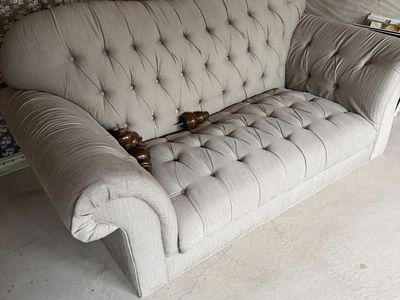 Linen Loveseat