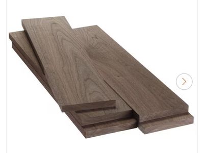 5-Pack 1 in. x 6 in. x 2 ft. Walnut