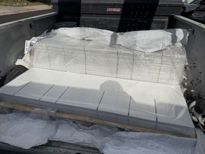 New HardieShingle Siding Panels - Arctic White, 0.25"x15.25"x48" - 59 pieces