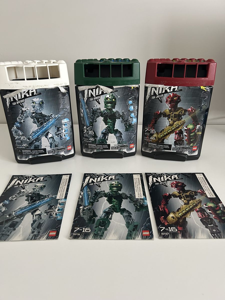 Lego Bionicle Inika Lot with canisters and instructions