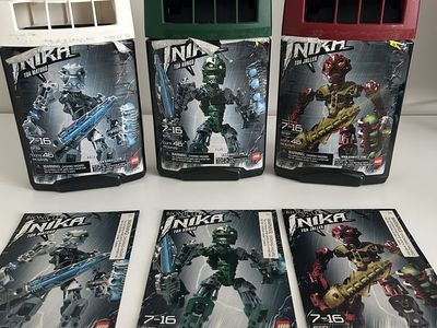 Lego Bionicle Inika Lot with canisters and instructions