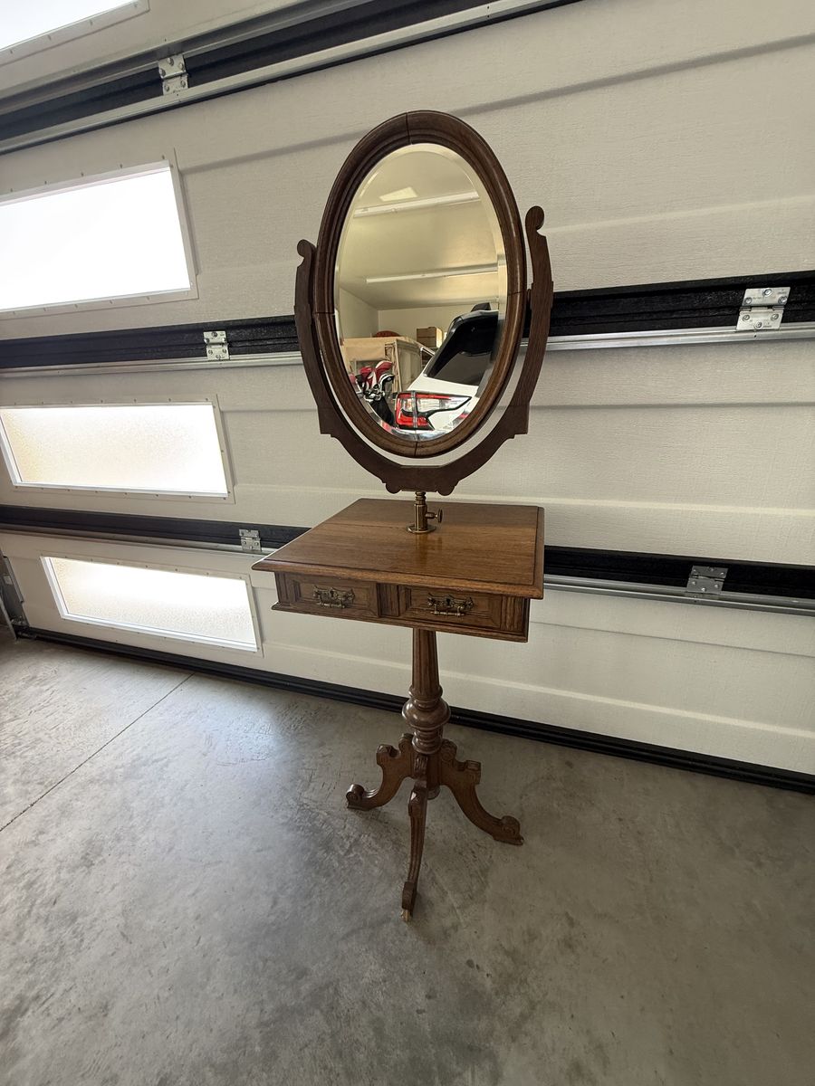 Antique shaving table