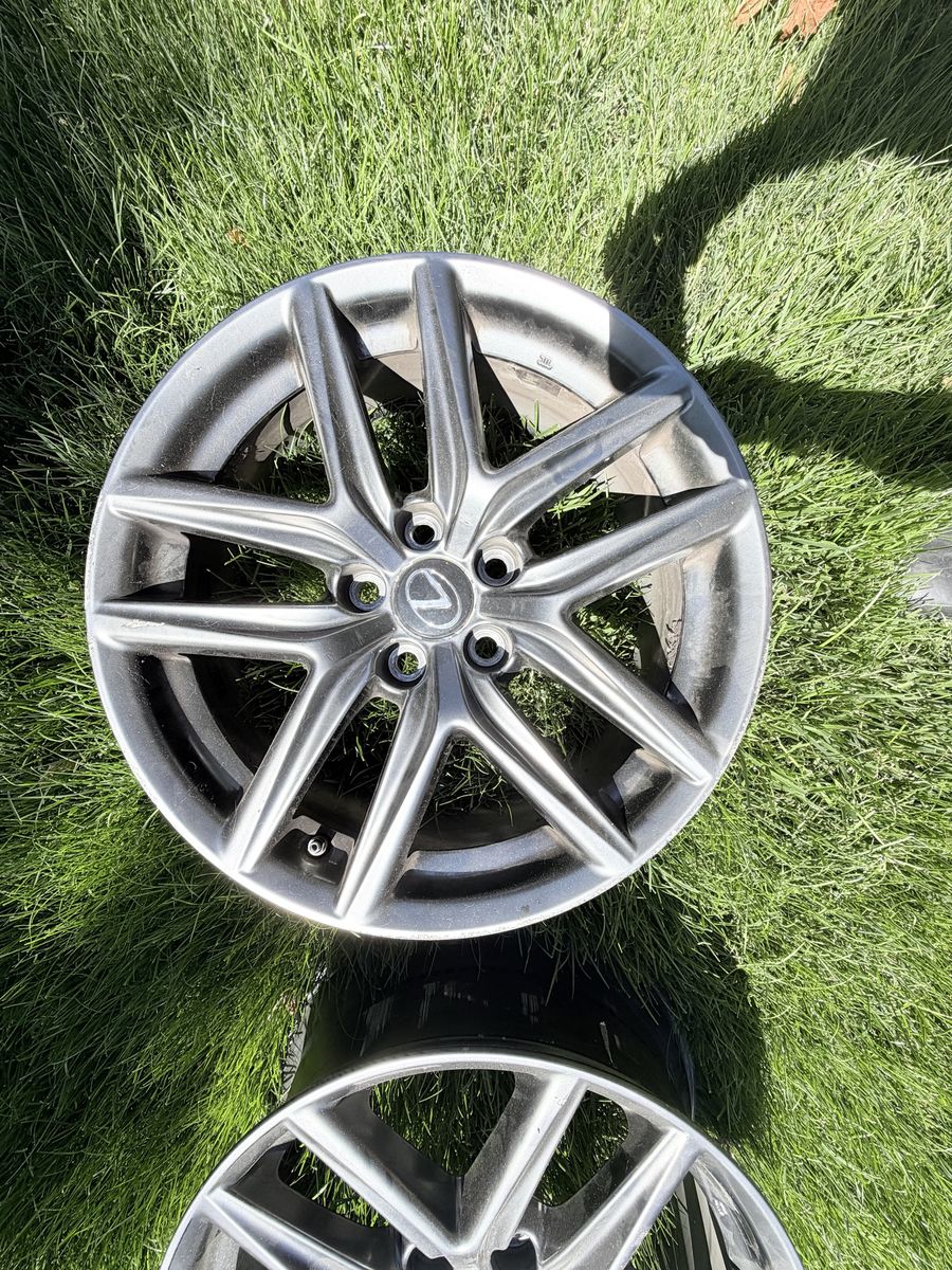 Lexus OEM 18" Silver Alloy Wheels Rims (Set of 4) - Used