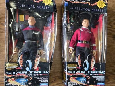 Star Trek Generations Movie Edition Collector Series Action Figures - Picard & Kirk