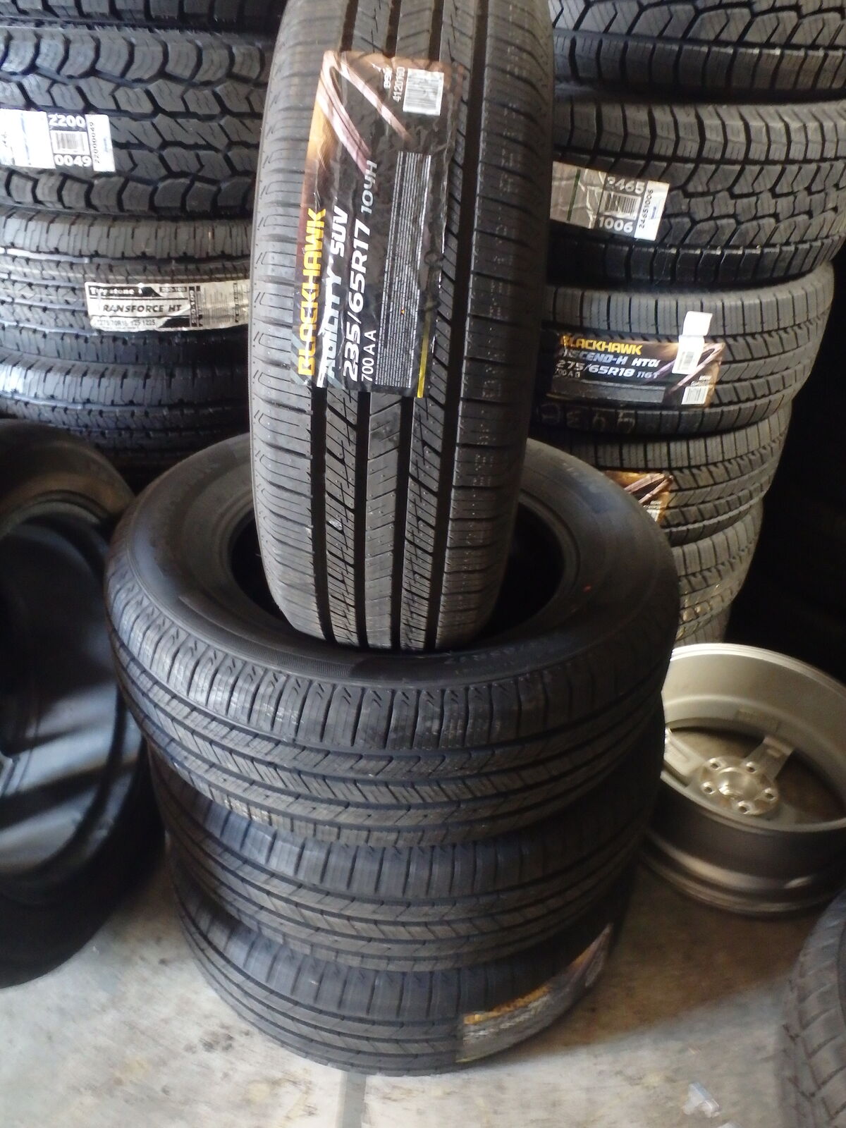 235/65R17 BLACKHAWK AGILITY SUV SET OF NEW TIRES