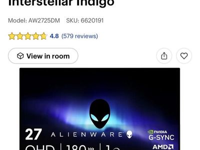 ALIENWARE 27 INCH GAMING MONITOR