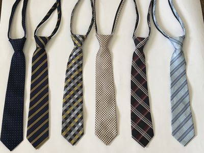 Boys ZIp up ties