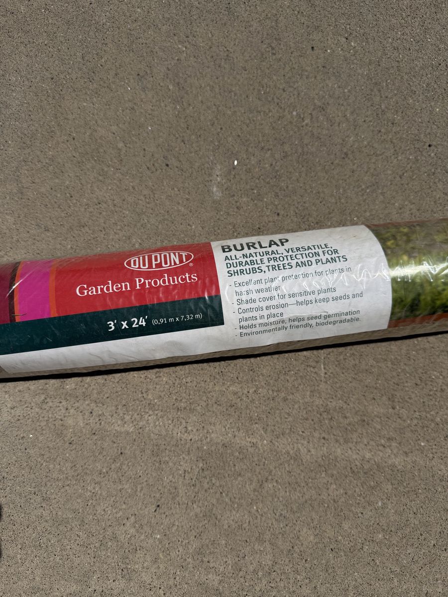 Burlap cloth for gardening - new - 3’ x 24’