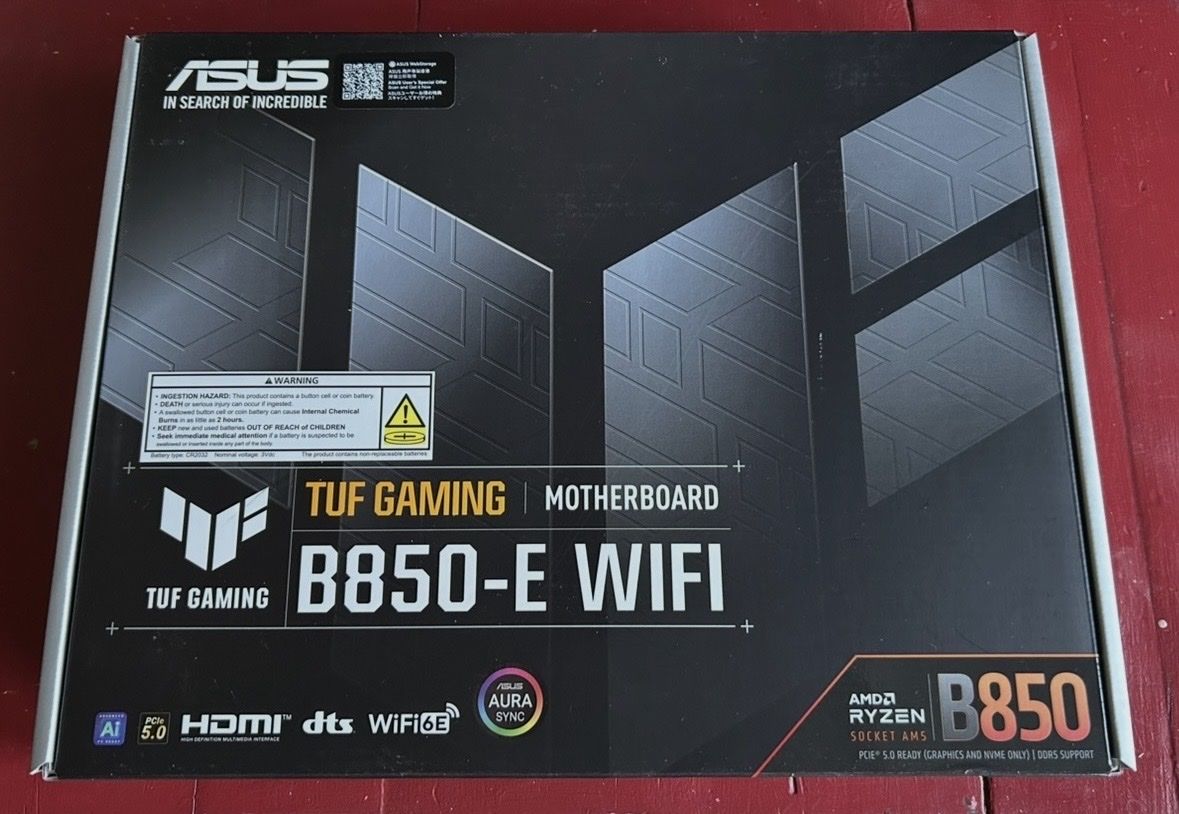 ASUS TUF GAMING B850-E WiFi ATX Motherboard - New!