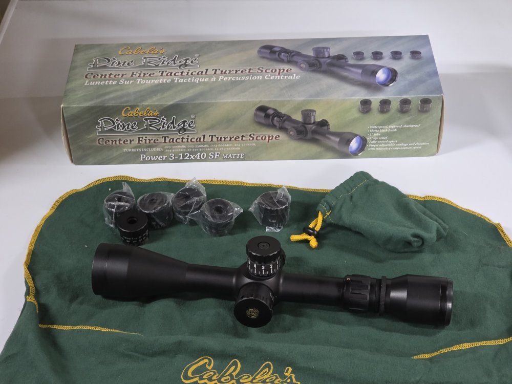 Pine Ridge 3-12x40 SF Rifle Scope