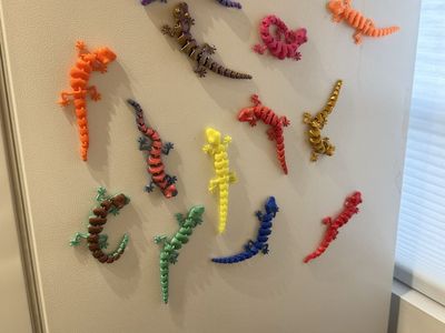 Magnetic geckos toys