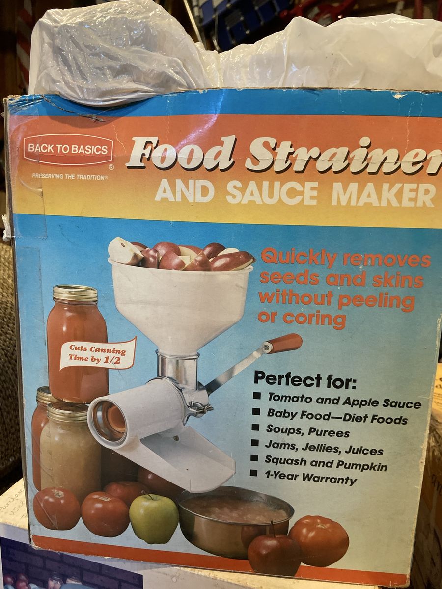 Food Strainer And Sauce Maker