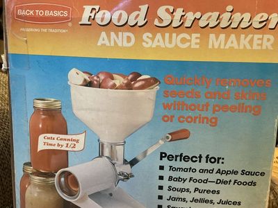 Food Strainer And Sauce Maker