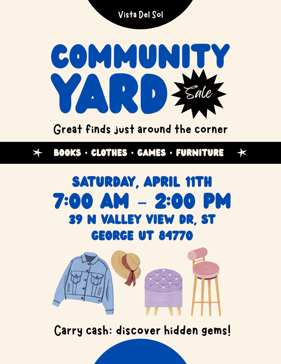 Vista Del Sol Community Yard Sale - April 11th 2026