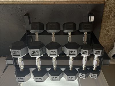 Dumbbells and Dumbbells Rack