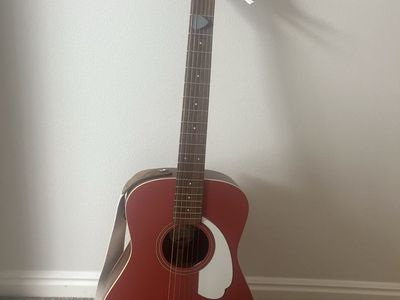 Fender Malibu Player Acoustic-Electric Guitar - Fiesta Red, Slim C-Neck, Fishman Electronics, w/ Strap & Capo