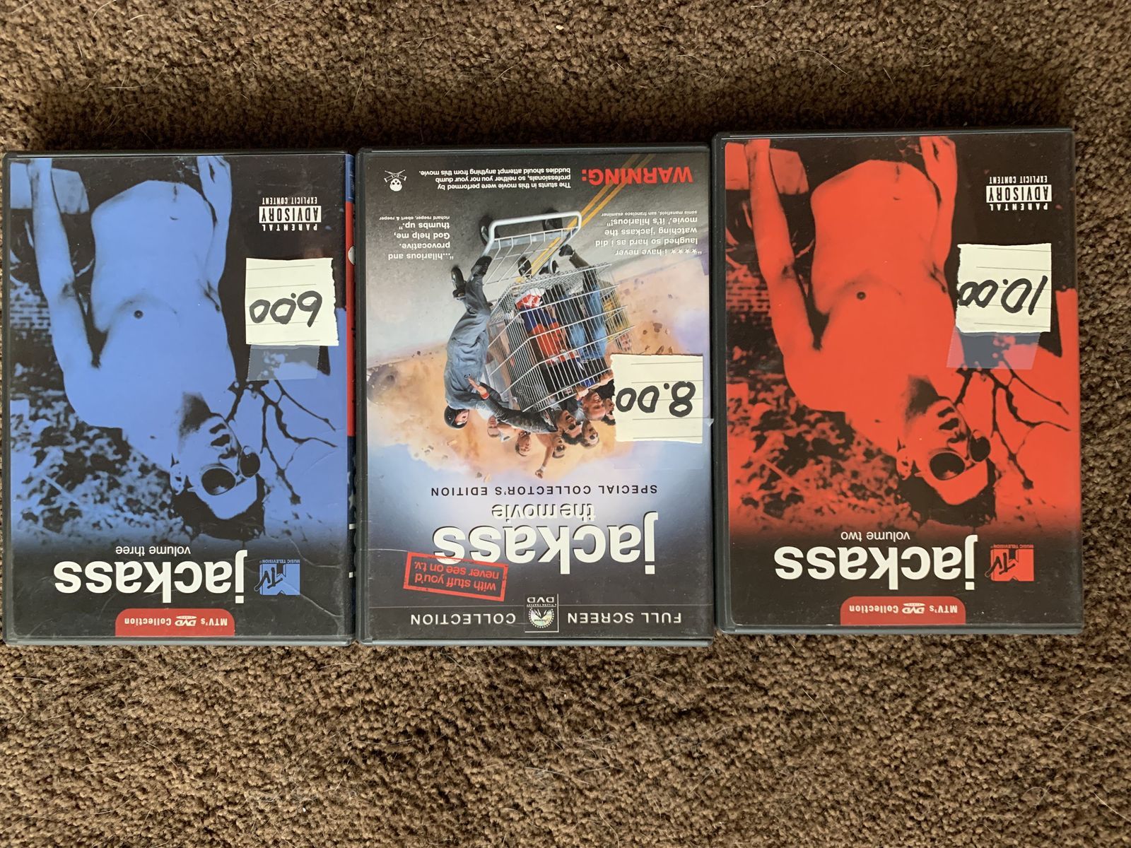 Jackass 2 season's and Jackass the movie