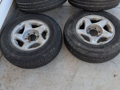 tires and rims p225/75 r16 Goodyear Wrangler