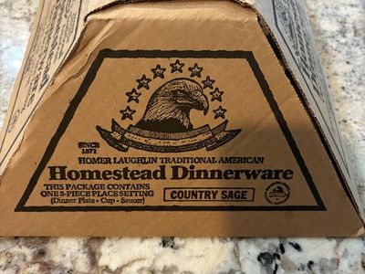 Homestead Dinnerware - dinner plate, cup, saucer