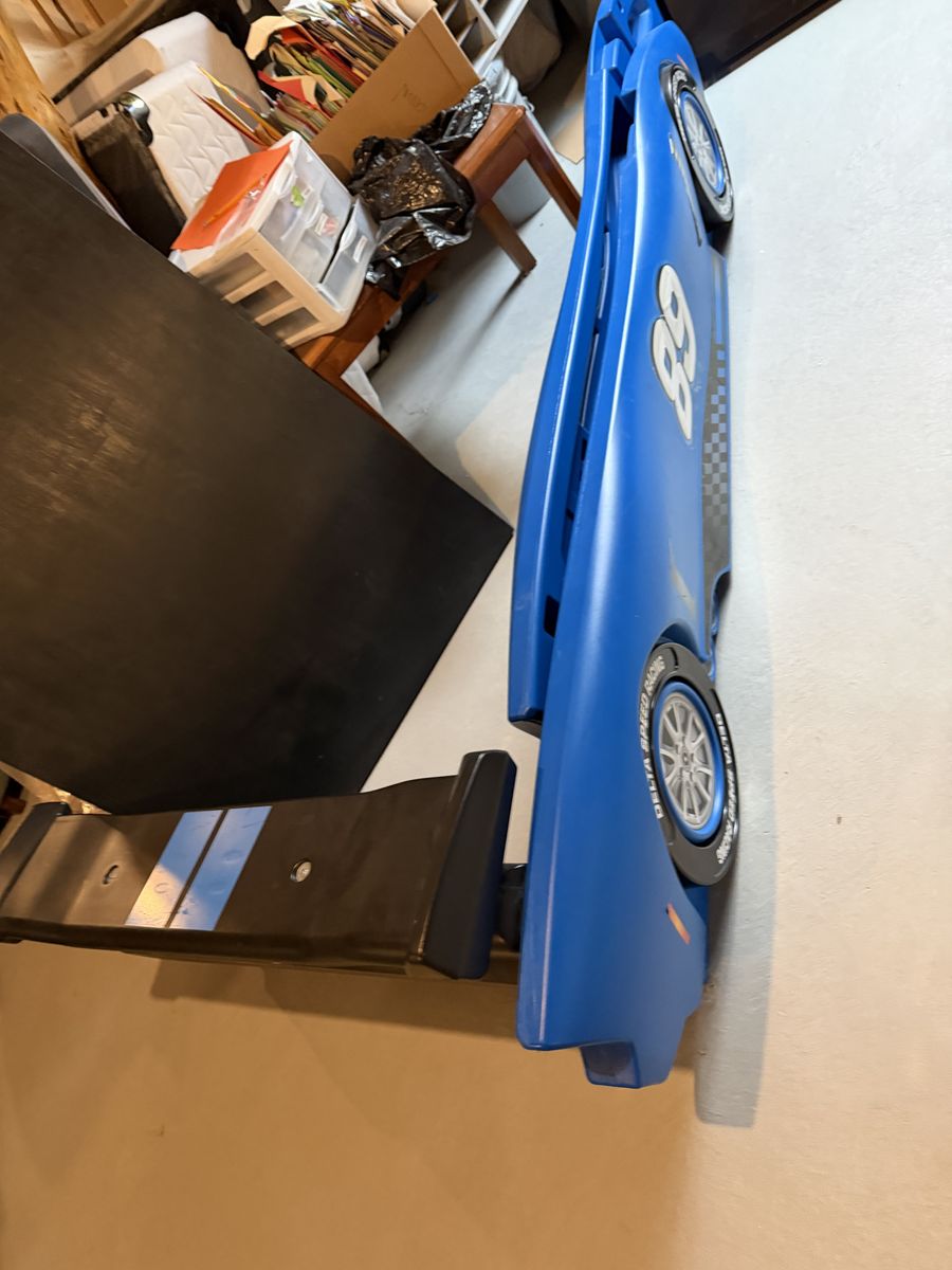 Blue Race Car Bed twin - OBO