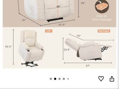 Power Lift Recliner Chair