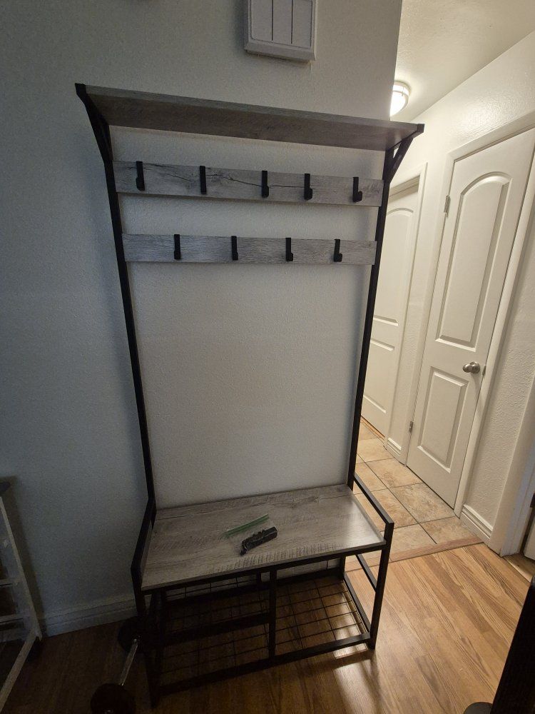 Coat Rack with Bench.