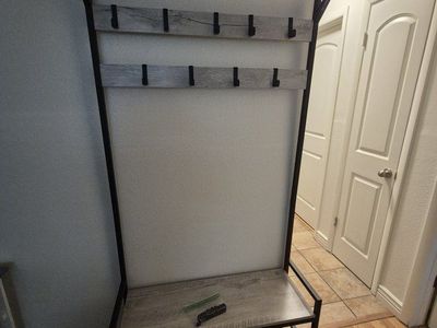 Coat Rack with Bench.