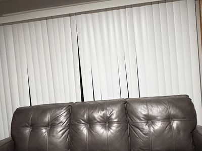 Brown Tufted Leather Sofa OBO MOVING QUICK PICK UP ASAP