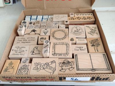 Box #56 of 65, New, old stock rubber stamps, designed mainly for people that like to make their own greeting cards.
