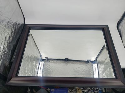 Beautiful wood framed mirror 42.5"x 32.25"