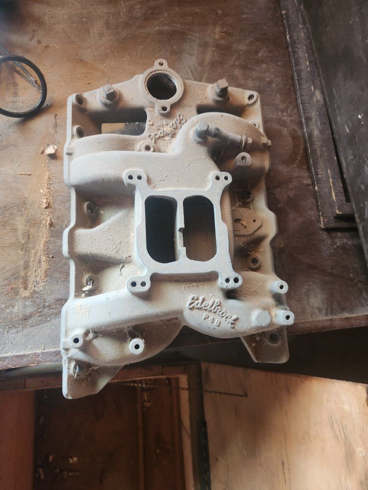 Edelbrock P4B Intake Manifold Vintage Auto Part Used