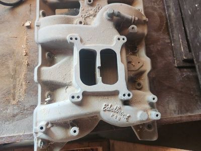 Edelbrock P4B Intake Manifold Vintage Auto Part Used