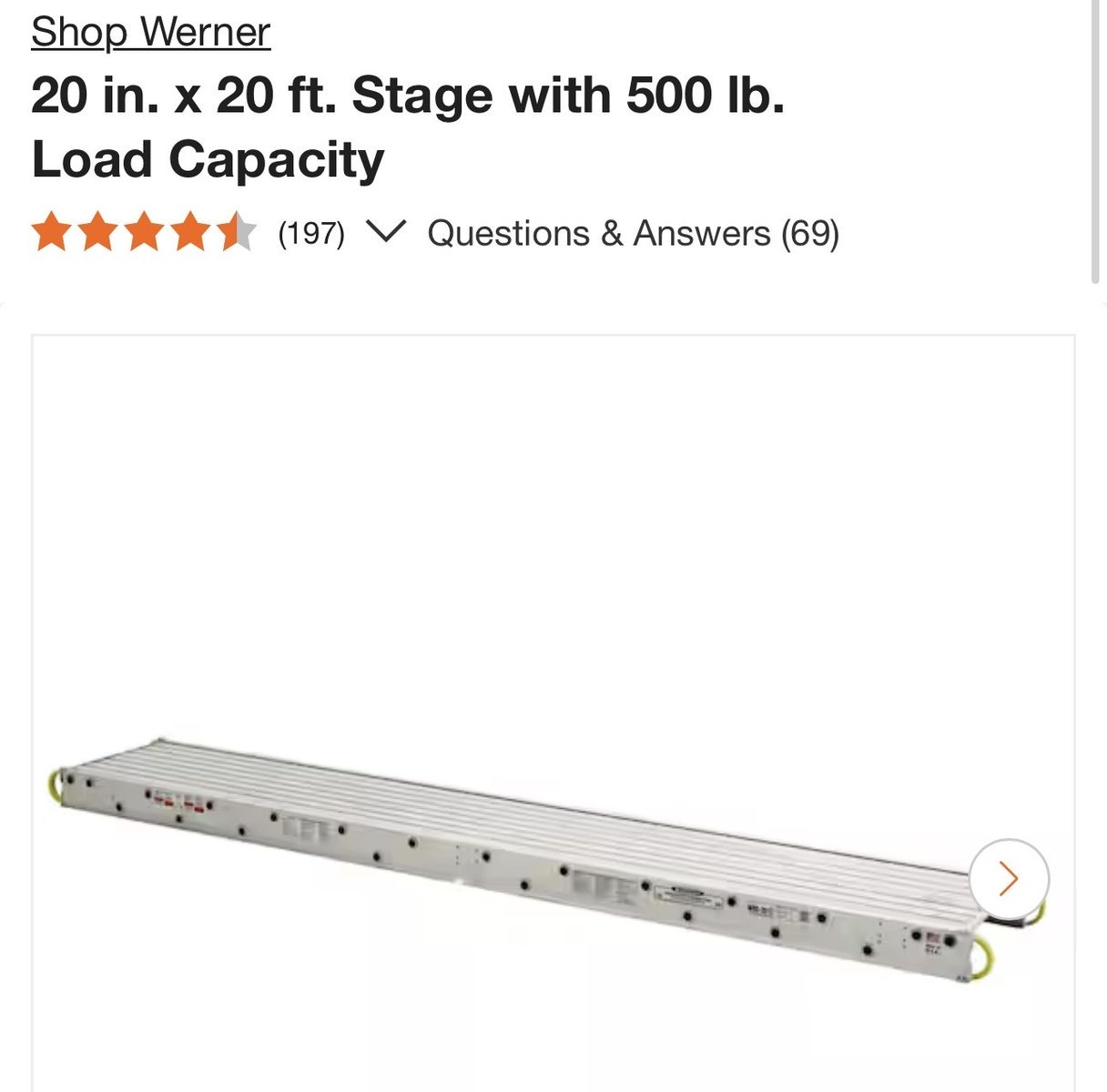 SAVE $451! BRAND NEW* 20’ x 20” scaffolding stage/platform