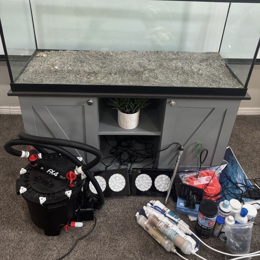 75 gallon saltwater aquarium full set up