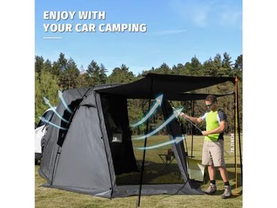 Kampkeeper khaki SUV car tent.