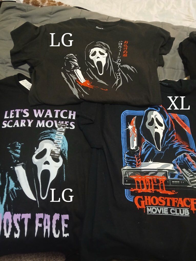 Ghostface shirts and hoodie for sale!