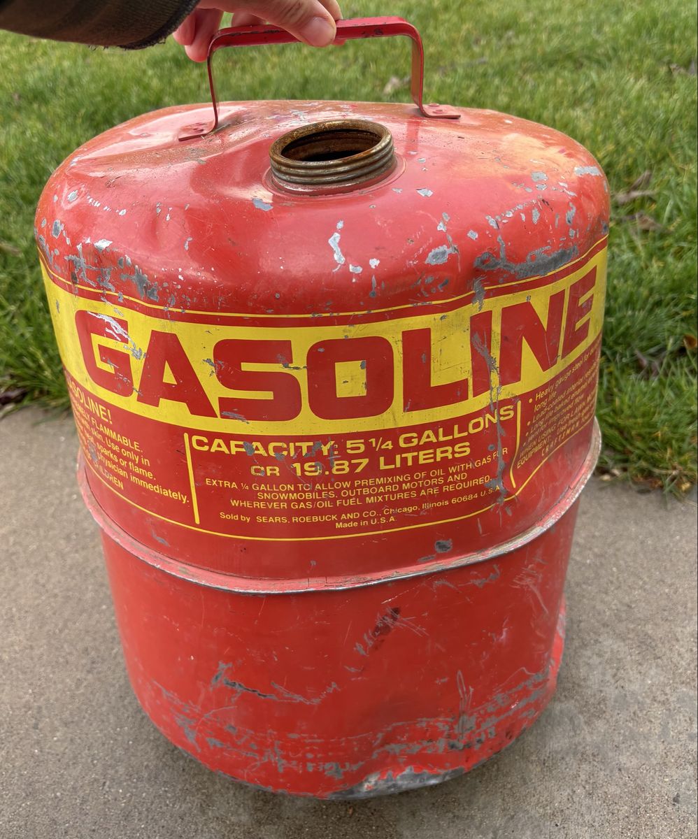 Sears Gasoline Can vintage collectible