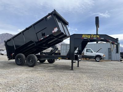 2026 Big Tex Trailers 7x14 14GX 15.9K Scissor Gooseneck Dump Trailer 4' Tall