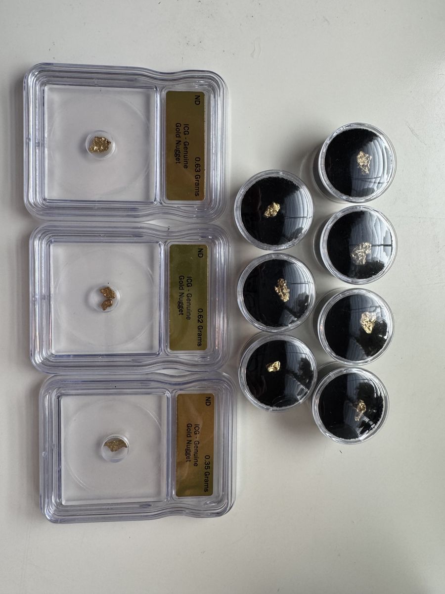 Gold Cali Gold Nuggets Lot of 10 assorted sizes