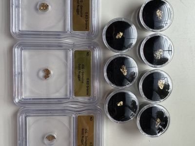 Gold Cali Gold Nuggets Lot of 10 assorted sizes