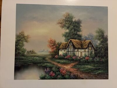 one of a kind oil painting.